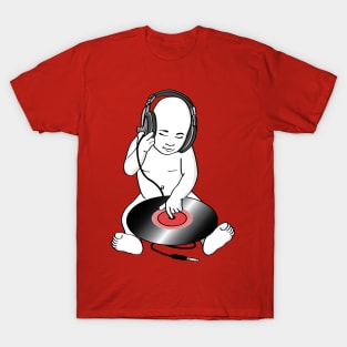 Baby dj white colour bg T-Shirt